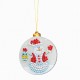 7Pcs DIY Diamond Painting Christmas Snowman Pendant Drill Diamond Embroidery Kit DIY Christmas Hanging Decoration