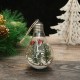 Christmas Tree Hanging Bulb Globe with Hanging Rope Christmas DIY LED Light Bulb Christmas Tree Hanging Pendant Decoration for Christmas Winter Home Holiday Party Gift