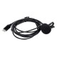 Type-C Lavalier Microphone Omni-Directional Condenser Microphone Superb Sound for Audio and Video Recording Black