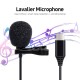 Type-C Lavalier Microphone Omni-Directional Condenser Microphone Superb Sound for Audio and Video Recording Black