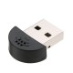 USB 2.0 Mini Microphone Mic Audio Adapter Driver Free for Laptop Desktop PC - Skype / MSN / VOIP / Voice Recognition Software