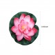 4 Inch Artificial Floating Lotus Flowers Water Ponds Foam Lotus Leaf Fake Lily Pad Floating Pool Home Pond Decoration Plants