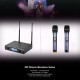 Professional Digital UHF Wireless Handheld Microphone Mic System Dual Channels LCD Display Receiver 2 Microphones for Stage Karaoke Meeting Party