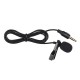 Mini Tie Lapel Clip-on Wired Microphone Mic 3.5mm Plug for Smartphone PC Laptop Chatting Singing Karaoke with Carry Case