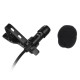 Mini Tie Lapel Clip-on Wired Microphone Mic 3.5mm Plug for Smartphone PC Laptop Chatting Singing Karaoke with Carry Case