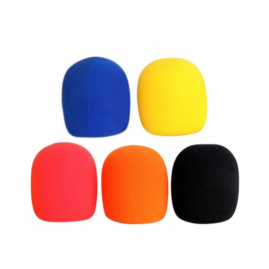 5pcs/lot Universal Mic Accessories Foam Cover Handheld Microphone Windshield Sponge Cap Ball Shape Microphone Windscreen for KTV Karaoke DJ