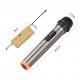 Handheld Wireless Microphone VHF Dynamic Mic with Portable Mini Receiver 6.35mm Plug Compatible with Speaker Karaoke System Home Theater System Amplifier Sound Card Mixer for Karaoke Speech Meeting Stage Performance