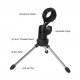 Foldable Desktop Microphone Tripod Stand 5/8 Inch Threaded Mount Portable Microphone Desktop Support Rotatable Mic Holder for Live Stream Conferences Lectures Meetings