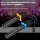 Portable UHF Microphone Set with Dual Handheld Microphones Rechargeable Receiver Frequency Modulation Plug-and-Play Dynamic Microphone Suitable for Home Entertainment Speech Live Streaming Video Recording