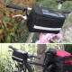 Reflective Bicycle Handlebar Basket Insulated Cooler Bag Outdoor Cycling Mountain Bike Front Tube Bag Pack