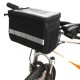 Reflective Bicycle Handlebar Basket Insulated Cooler Bag Outdoor Cycling Mountain Bike Front Tube Bag Pack