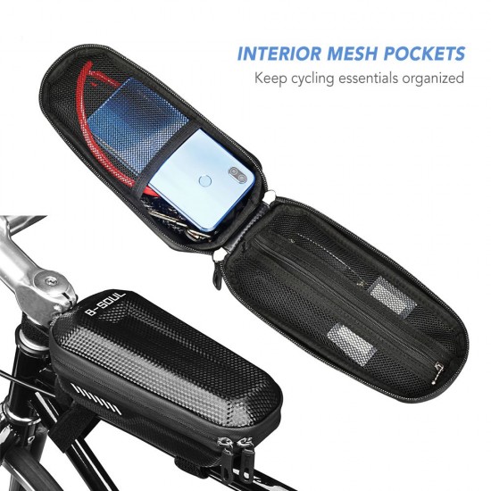 Bicycle Top Tube Bag MTB Road Cycling Rainproof Bike Front Beam Bag Bicycle Frame Bag Pouch