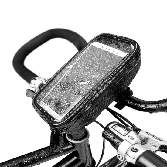 Bike Frame Bag Front Tube Bag Handlebar Bag Bicycle Bag with Touchscreen Phone Case