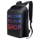 Shoulder Backpack LED Full-Color Screen Travel Laptop Backpack Waterproof Shoulder Bag for Daypack Outdoor