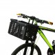 Folding Bike Basket Detachable Plastic Bike Handlebar Front Basket Bicycle Rear Rack Hanging Basket Cycling Cargo Carrier