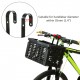 Folding Bike Basket Detachable Plastic Bike Handlebar Front Basket Bicycle Rear Rack Hanging Basket Cycling Cargo Carrier