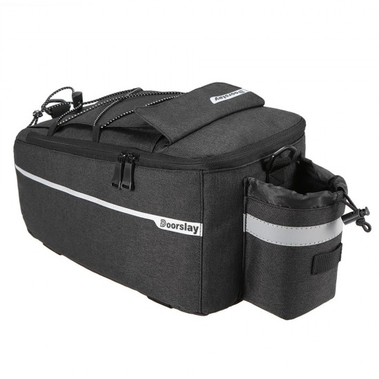 Doorslay Insulated Trunk Cooler Bag Cycling Bicycle Rear Rack Storage Luggage Bag Reflective MTB Bike Pannier Bag Shoulder Bag