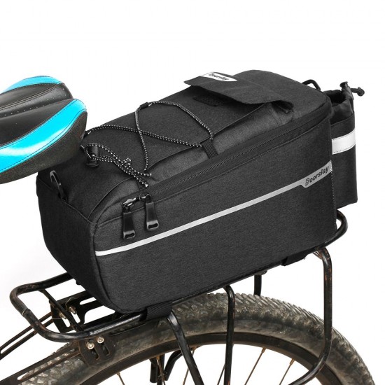 Doorslay Insulated Trunk Cooler Bag Cycling Bicycle Rear Rack Storage Luggage Bag Reflective MTB Bike Pannier Bag Shoulder Bag