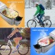 Doorslay Insulated Trunk Cooler Bag Cycling Bicycle Rear Rack Storage Luggage Bag Reflective MTB Bike Pannier Bag Shoulder Bag