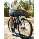 Bike Handlebar Bag Waterproof Adjustable Capacity Bicycle Front Tube Bag with Detachable Cycling Dry Pack (3-7L)