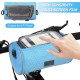 Waterproof Bike Handlebar Bag Bicycle Front Bag Touchscreen Phone Holder Bag Pack Shoulder Bag MTB Cycling Storage Bag Pannier