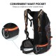 Foldable Cycling Backpack Lightweight Outdoor Sports Bike Riding Hydration Pack Backpack with 2L Water Bladder