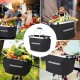 Collapsible Bike Basket Bicycle Handlebar Front Basket Pet Carrier Bag for Shopping Commuting