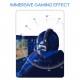 USB Wired Gaming Headset Stereo Surround Sound Headphone with Noise Cancelling Mic 50mm Drivers 3.5mm Volume Control for PC Laptop