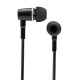 FC12 Stereo Music Headset Air Tube 3.5mm Anti-radiation Earphone In-ear Headphone Radiation Free Noise Reduction Line Control with Mic Black for Smart Phones Desktop Notebook Tablet PC