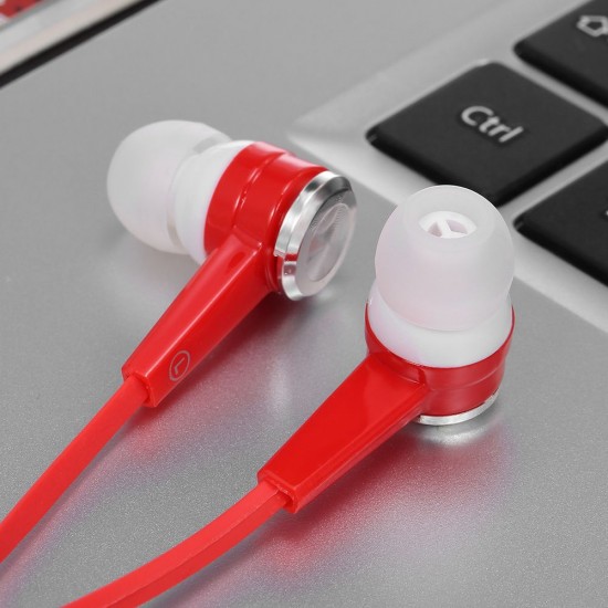 3.5mm Wired Headphone In-Ear Headset Stereo Music Smart Phone Earphone Earpiece Hands-free with Microphone