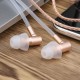 FC31 Air Tube Anti-radiation In-ear Headphones 3.5mm Wired Music Headset Radiation Free Earphone Noise Reduction Line Control with Mic