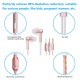 FC31 Air Tube Anti-radiation In-ear Headphones 3.5mm Wired Music Headset Radiation Free Earphone Noise Reduction Line Control with Mic