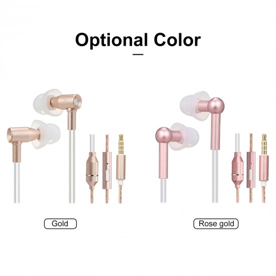 FC31 Air Tube Anti-radiation In-ear Headphones 3.5mm Wired Music Headset Radiation Free Earphone Noise Reduction Line Control with Mic