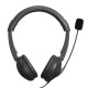 USB Wired Headset with Noise Cancelling Microphone On Ear Computer Headphone Call Center Earphone Volume Control Speaker Mic Mute Adjustable Headband