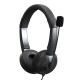 USB Wired Headset with Noise Cancelling Microphone On Ear Computer Headphone Call Center Earphone Volume Control Speaker Mic Mute Adjustable Headband