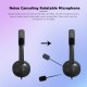 USB Wired Headset with Noise Cancelling Microphone On Ear Computer Headphone Call Center Earphone Volume Control Speaker Mic Mute Adjustable Headband