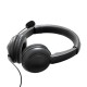 USB Wired Headset with Noise Cancelling Microphone On Ear Computer Headphone Call Center Earphone Volume Control Speaker Mic Mute Adjustable Headband