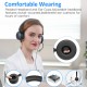 H360 3.5mm/USB Wired Telephone Headset Call Center Earphone with Microphone On Ear Computer Headphone Volume Control Speaker Mic Mute Adjustable Headband