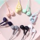 U88 Universal Wired Control Earphone Fashion Pure Color 3.5mm Plug Headphone with Microphone