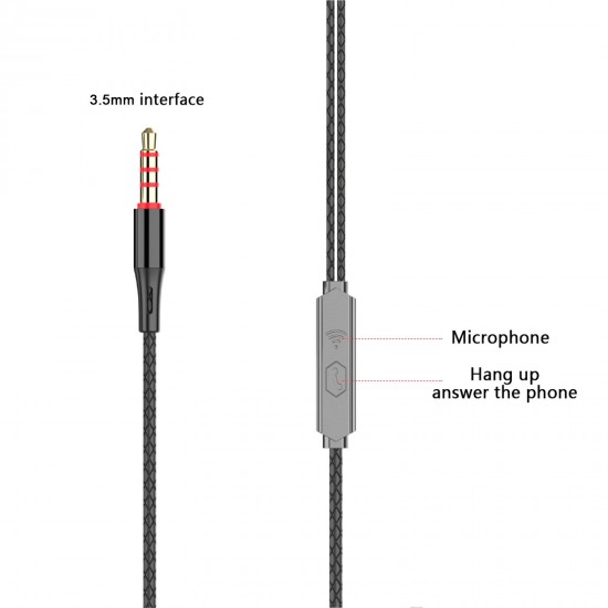 In-ear Earphone 3.5mm Portable Headphone with Microphone