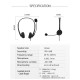 SY490MV Call Center Wired Headset 3.5MM Plug With Microphone Telephone Operator Headphone Noise Canceling for Computer Phones Desktop Boxes