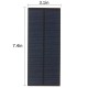 2.2W/5.5V DIY Solar Panel Module Solar Charger 188*78.5MM PET Polycrystalline Silicon For Solar Lights Displays Toys