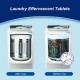 12PCS Laundry Effervescent Tablets Washing Machine Effervescent Tablets Cleaner Laundry Deep Cleaning Remove Odor Decontamination Tablets