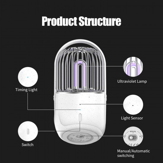 Ultraviolet Lamp LED UV Sterilizer Light Car Ozone Sterilizer Electric Sanitizer Eliminator Deodorization Sterilizer for Wardrobe Shoe Cabinet Sterilizers