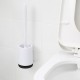 Wall Mounted Toilet Brush and Holder Set Toilet Bowl Brush Bathroom Hollow Suspension Drainage Holder Toilet Soft Cleaning Brush Kit with Caddy