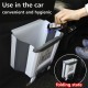 Hanging Kitchen Trash Can Collapsible Mini Hanging Garbage Can for Cabinet Foldable Waste Bin for Car Bedroom Bathroom