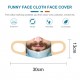 Funny Expression Printed Face Cover Reusable Cotton Mouth Cover