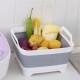 Collapsible Sink with Drainer Plug Handle Collapsible Washing Up Bowl Folding Water Container Portable Water Storage Basin for Washing Dishes Camping Hiking Home Kitchen