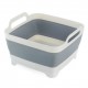 Collapsible Sink with Drainer Plug Handle Collapsible Washing Up Bowl Folding Water Container Portable Water Storage Basin for Washing Dishes Camping Hiking Home Kitchen