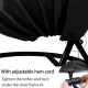 Patio Hanging Chair Cover Outdoor Egg Chair Cover Durable Waterproof Swing Chair Dust Cover Black, S Size 115 * 190cm